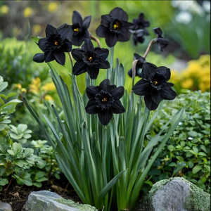 Нарцисс Тень Королевы купить по цене от 500р. в интернет-магазине «Посадика» с доставкой почтой в в Великие Лукие и по всей России – [изображение №1].